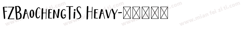 FZBaoChengTiS Heavy字体转换